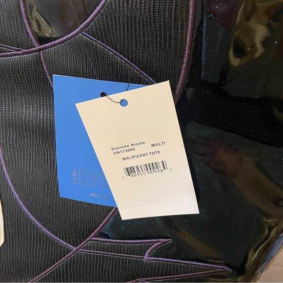 NWT DISNEY x DANIELLE NICOLE MALEFICENT TOTE BAG Purse Carryall Sleeping Beauty - Picture 12 of 16